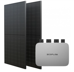 Комплект EcoFlow PowerStream - мікроінвертор 600W та сонячні панелі 2х400