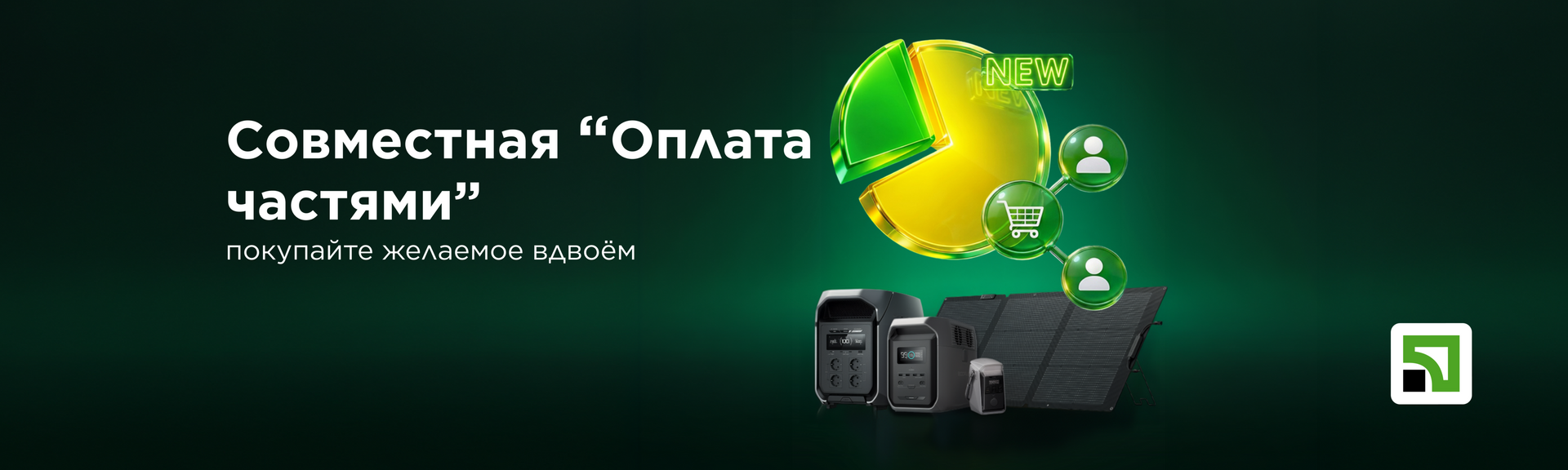 Совместная оплата частями EcoFlow