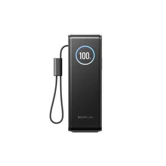 Павербанк EcoFlow RAPID Power Bank с кабелями 25000mAh черный